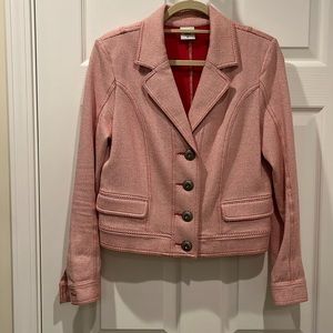 CABI Jacket. EUC, size Medium. Pale pink with red tones